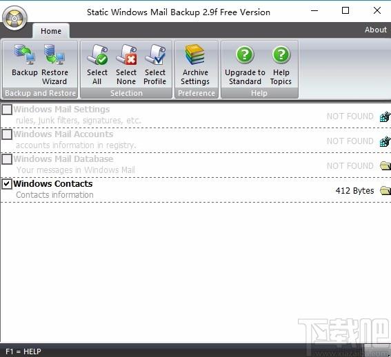 Static Windows Mail Backup下载,邮件备份工具,备份/还原,数据备份